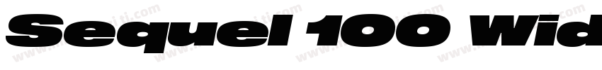 Sequel 100 Wide 65 W字体转换